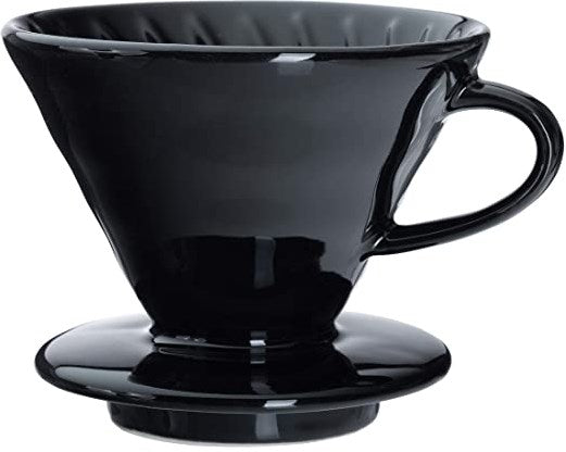 V60 Coffee Drip Funnel Size V02 1 to 4 Cups Multi Color - Black