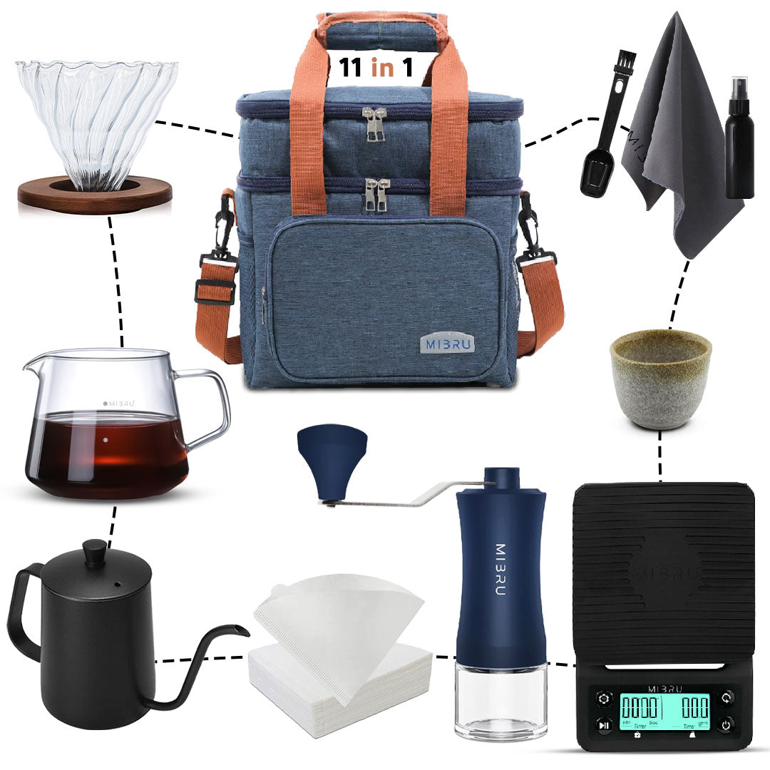 Mibru 3 V60 Blue 11-in-1 Coffee Powder Bag