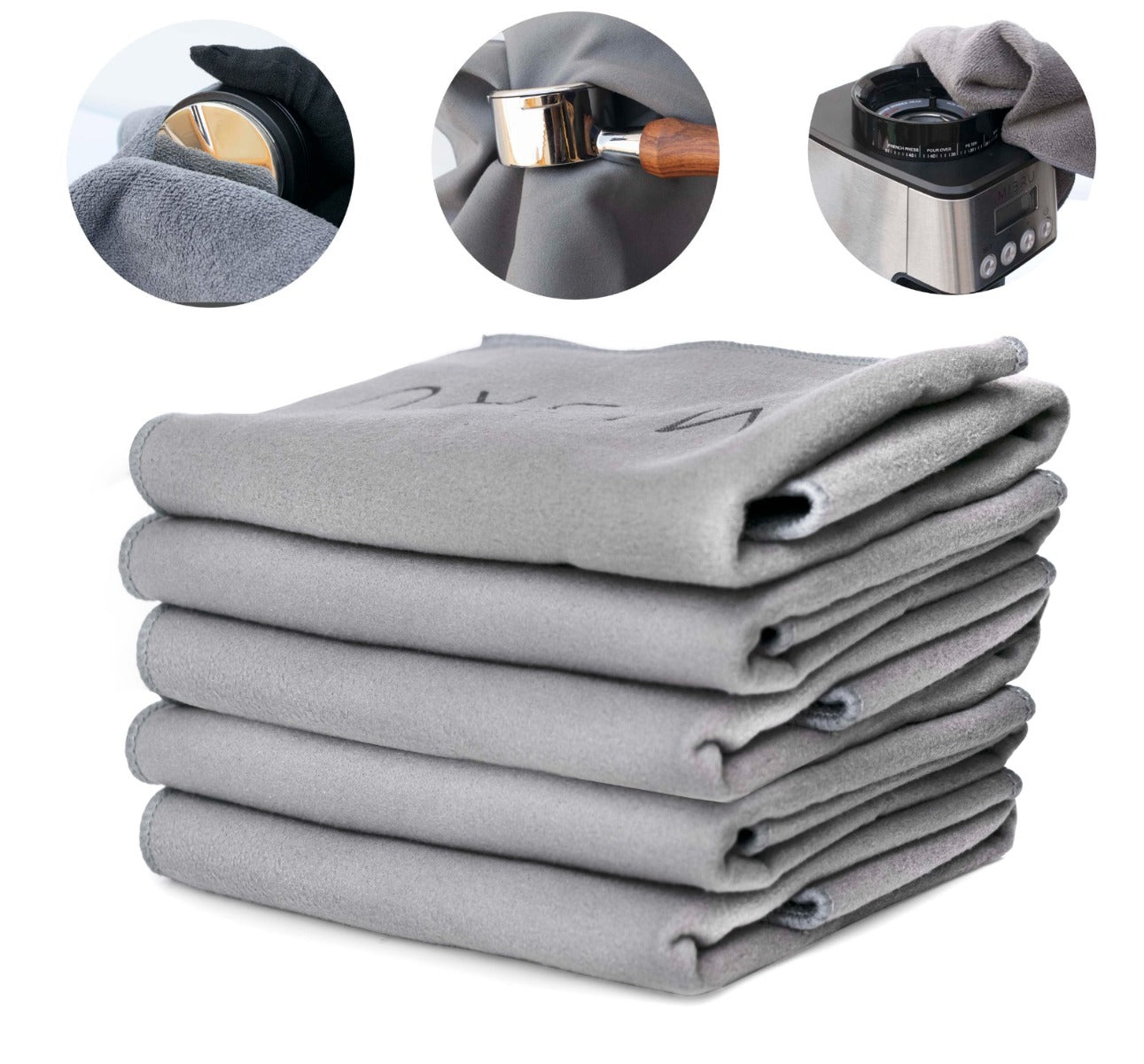 مجموعة مناشف تنظيف من الألياف الدقيقة ناعمة وخشنة من ميبرو