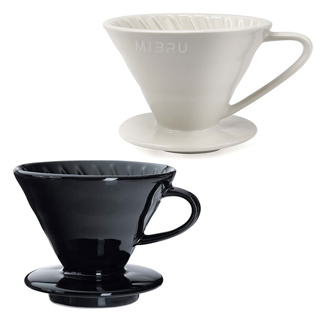 V60 Coffee Drip Funnel Size V02 1 to 4 Multiple Color Cups