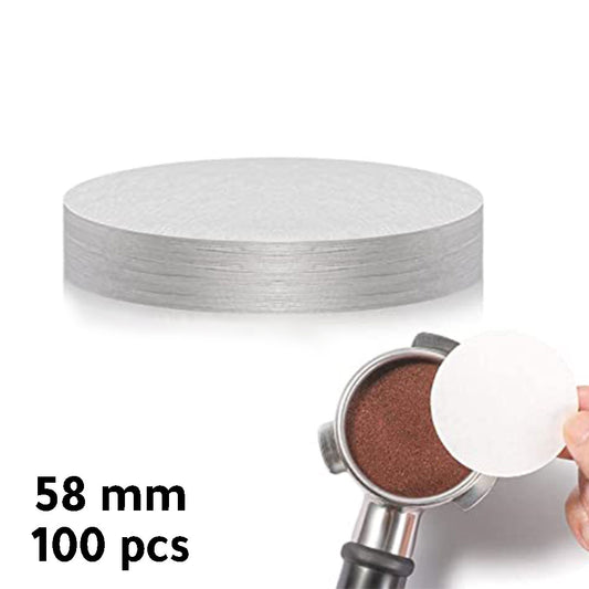Circular Paper Filter For Espresso 100 Filters Multi Size - 58mm